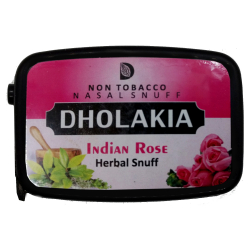 Dholakia Nasal Snuff "Non Tobacco" Tabakfrei Indian Rose 9g