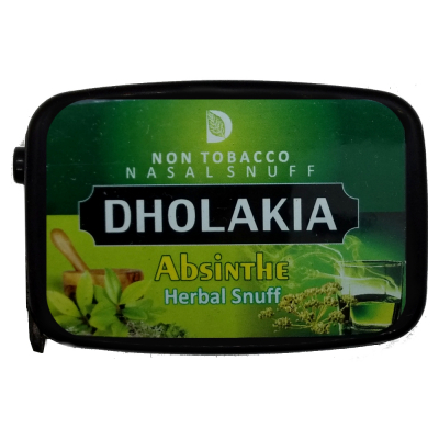 Dholakia Nasal Snuff "Non Tobacco" Tabakfrei Absinthe 9g