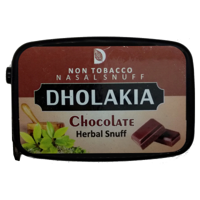 Dholakia Nasal Snuff "Non Tobacco" Tabakfrei Chocolate 9g