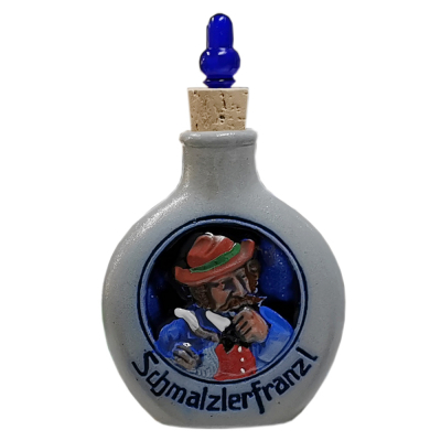 Schnupf Tabak Flasche Steingut "Schmalzlerfranzl"