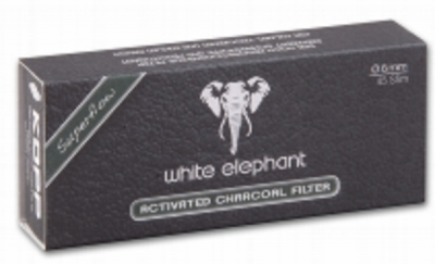 White Elephant Aktiv Kohle Filter 6mm 45St