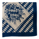 Schnupftuch Nickituch  Blau  Bayernwappen